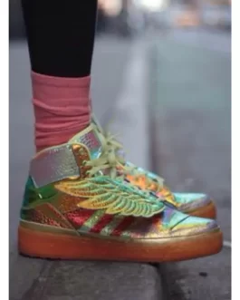 Adidas by Jeremy Scott Leather high trainers