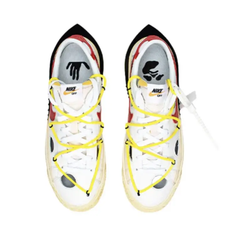 Nike x Off-White Leather low trainers - Image 4