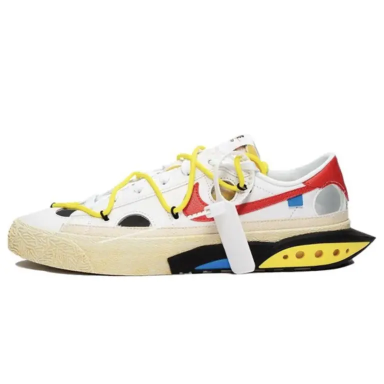 Nike x Off-White Leather low trainers - Image 3