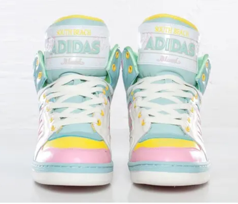 Adidas by Jeremy Scott Leather high trainers - Image 3