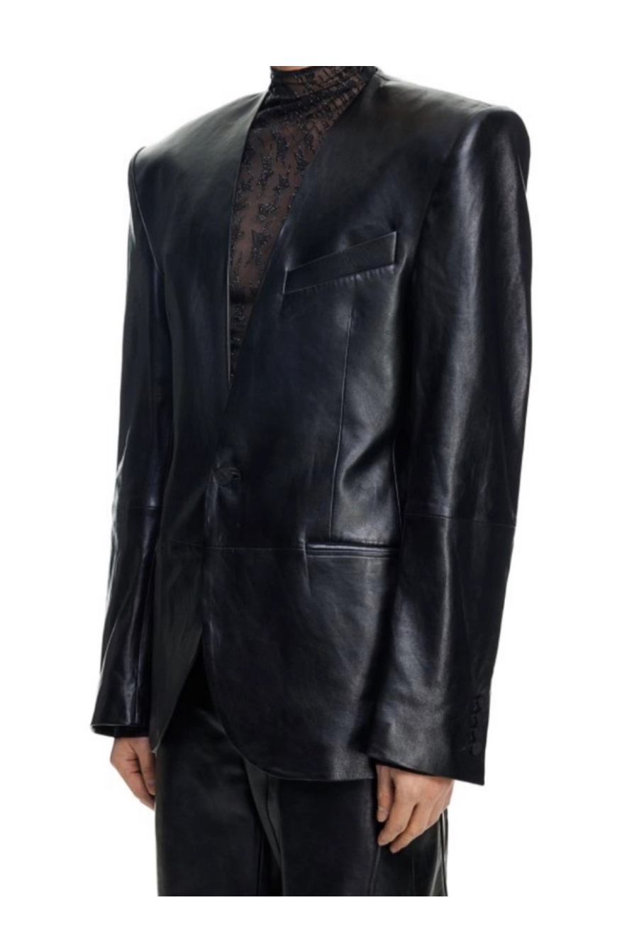 Mugler x H&M Leather jacket - Image 3