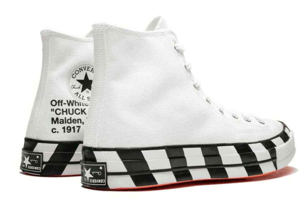 Converse X OFF-WHITE Cloth high trainers - Image 4