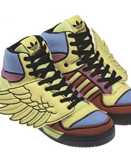 Adidas by Jeremy Scott Vegan leather high trainers