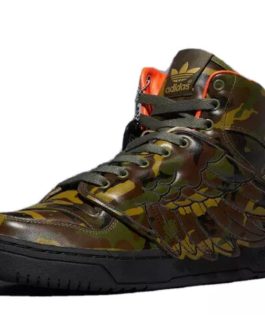 Adidas by Jeremy Scott Leather high trainers